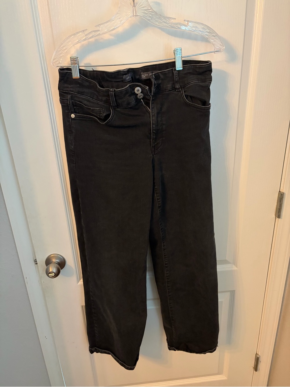 J. Jill Black High-Rise Wide-Leg Jeans